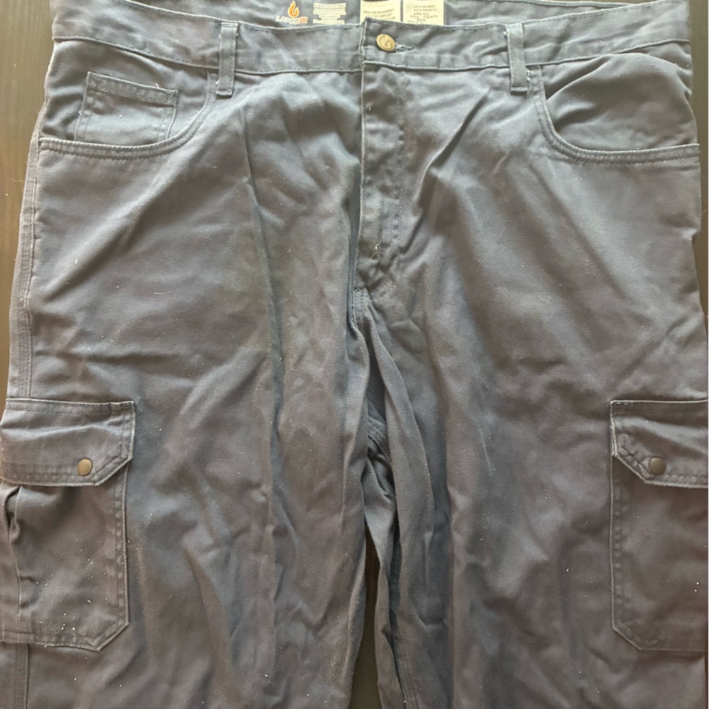 Men's Navy Blue FR work Cargo Pants 40x34